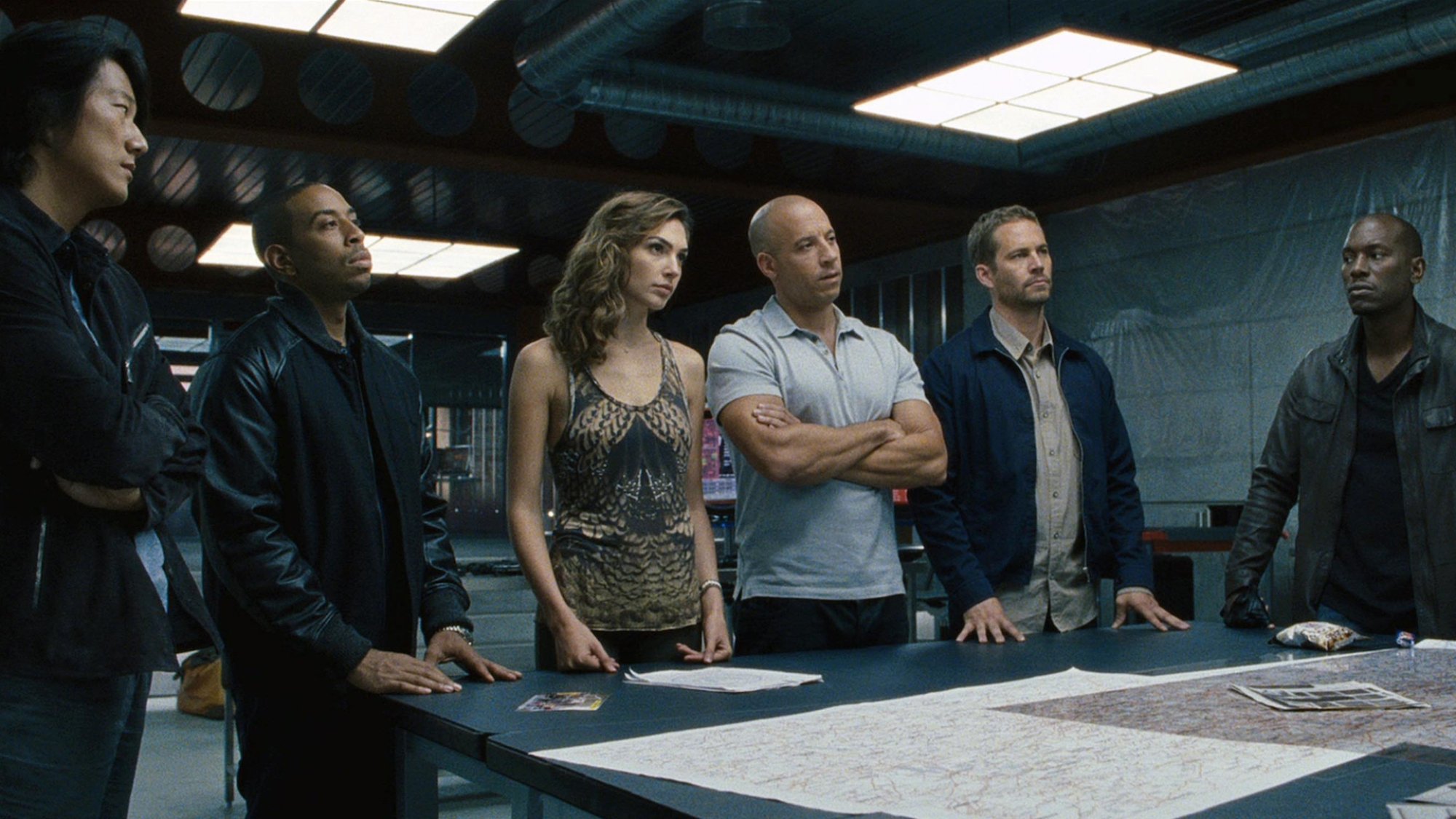 The whole cast of "Fast & Furious 6."