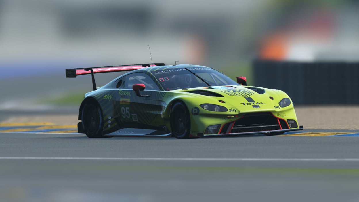 Virtual Le Mans car