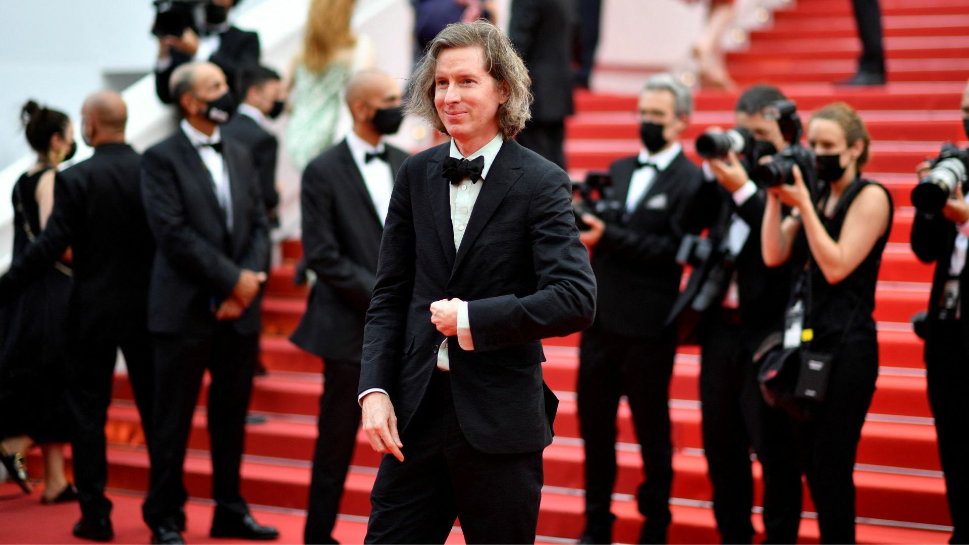 Wes Anderson at a premiere.