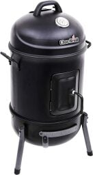 Char-Broil Bullet Charcoal Smoker in a cylindrical shape over a white background