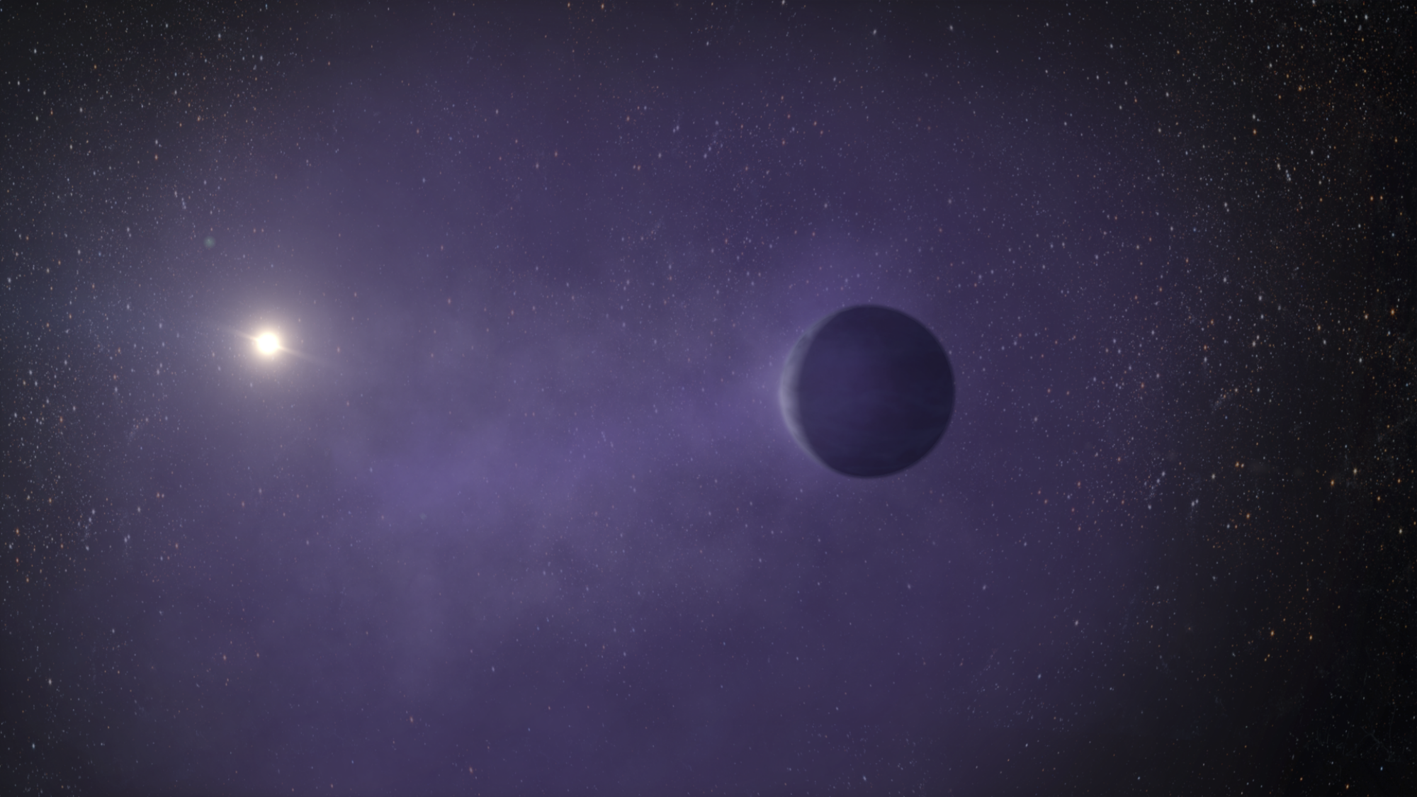 A mini Neptune orbiting a star