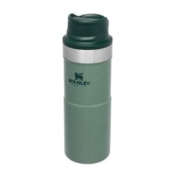 Stanley Classic Trigger-Action Travel Mug in a green color
