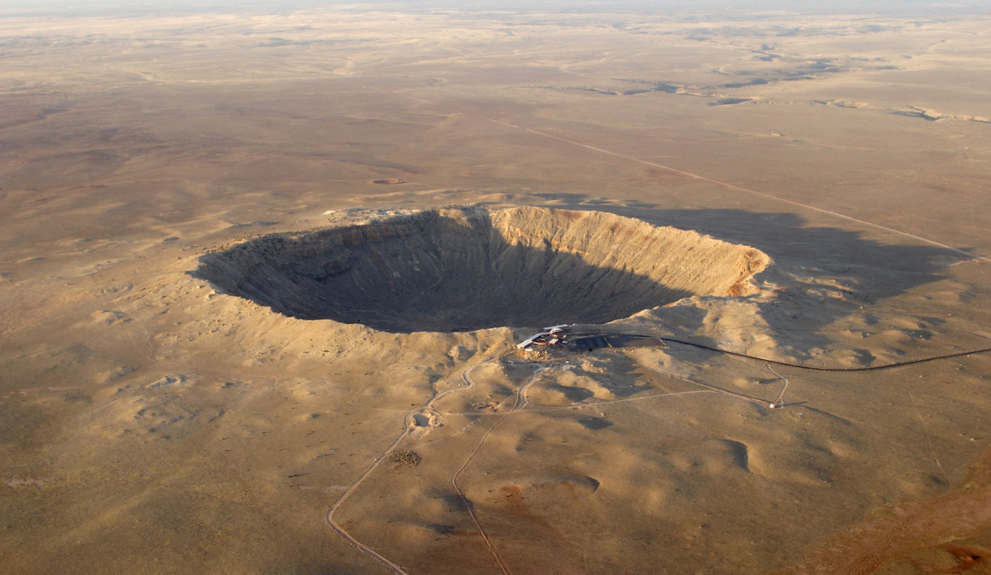 The Meteor Crater in Arizona.