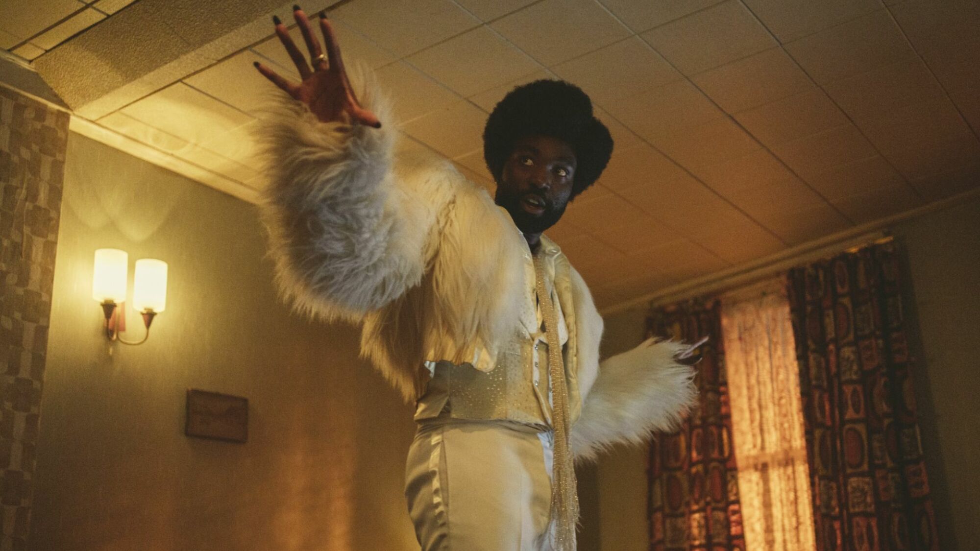 Paapa Essiedu as Gaap in "Demon 79," a Black Mirror episode in Season 6. 