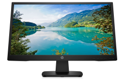 Monitor with a landscape wallpaper