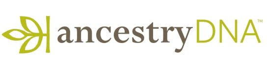 AncestryDNA logo on white background