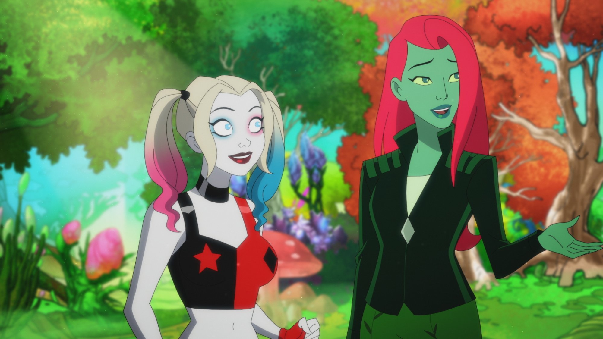 Harley Quinn and Poison Ivy in "Harley Quinn."