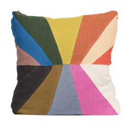 Colorful throw pillow with a Pride theme
