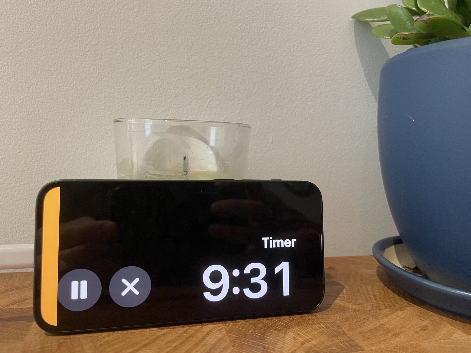 StandBy on iOS 17 showing a timer