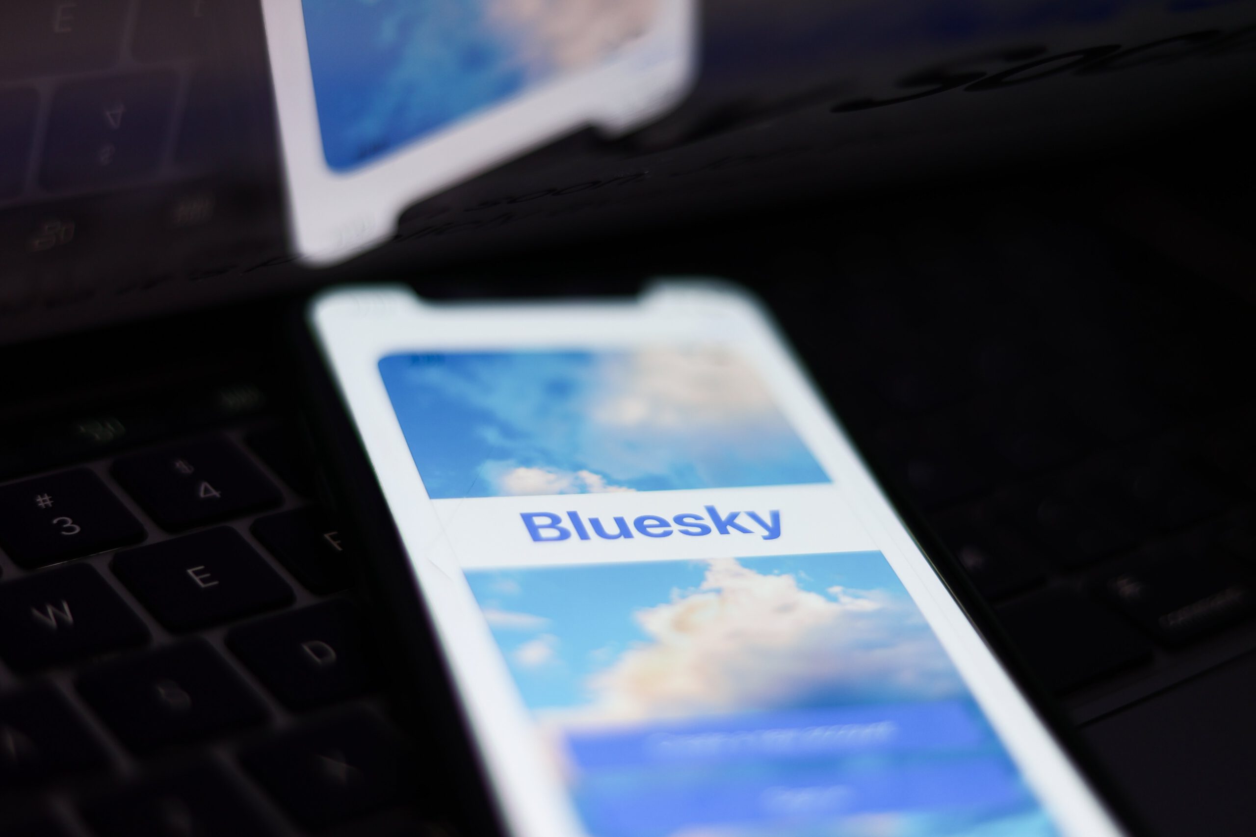 Bluesky app on a mobile device