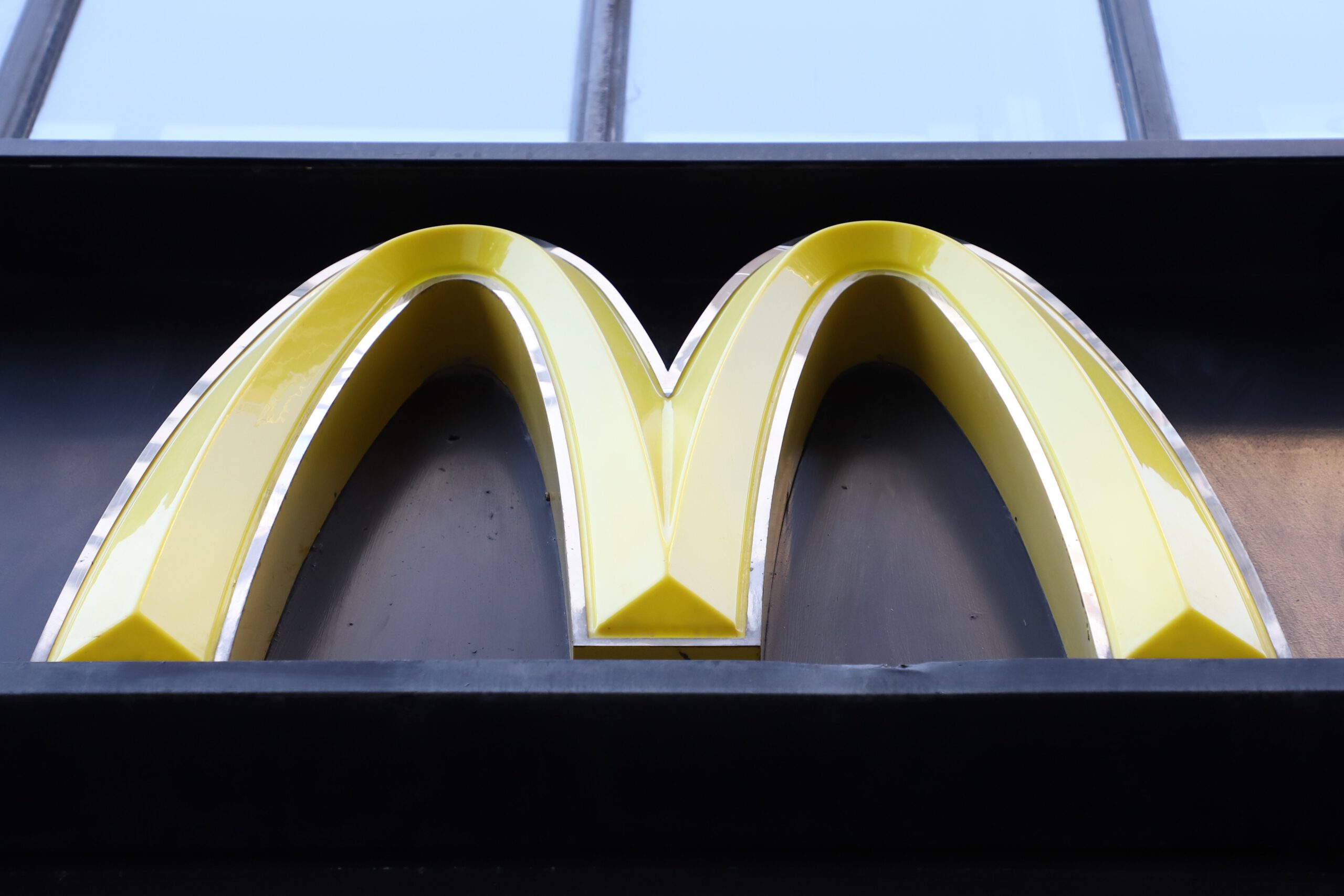 golden arches on a window