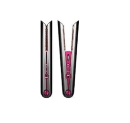 dyson corrale hair straightener with pink accents 
