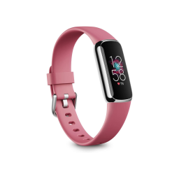 fitbit luxe fitness tracker in pink 