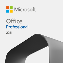 The Microsoft Office Professional 2021 for Windows logo and packaging design