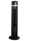 black oscillating tower fan