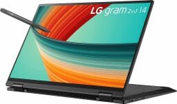 the LG gram 14 2-in-1 with a stylus