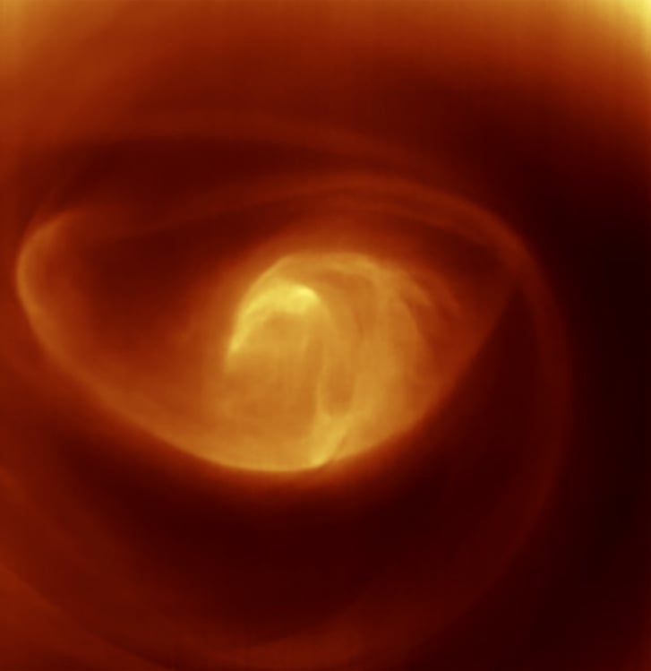Venus Express studying a polar vortex on Venus