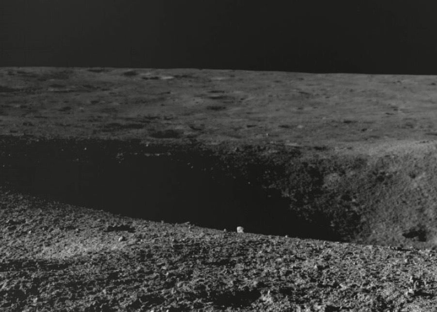 Chandrayaan-3 rover exploring the moon