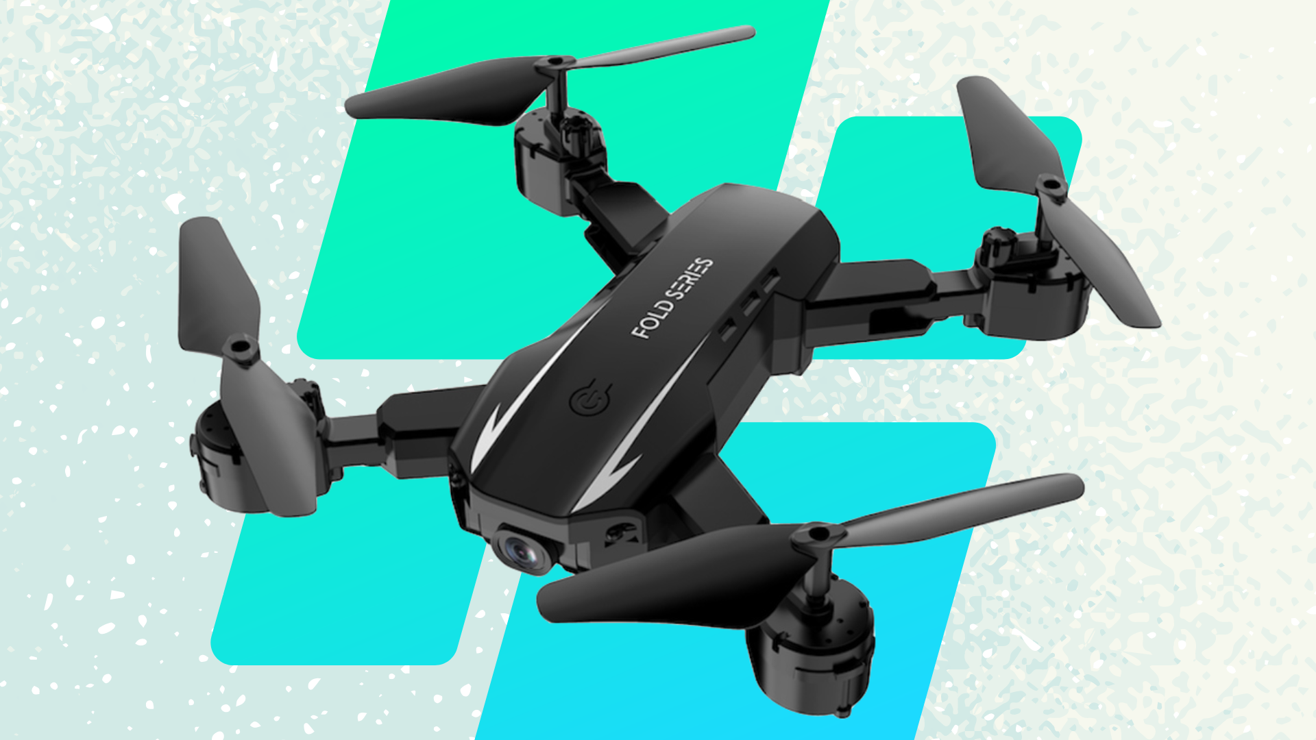 Black quadcopter drone graphic