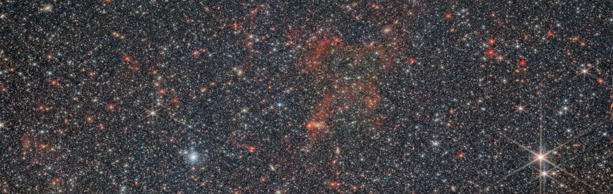 Countless stars in the galaxy NGC 6822.