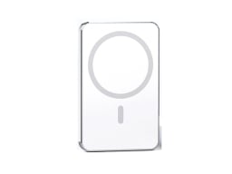 The Speedy Mag Wireless Charger in a white color over a white background