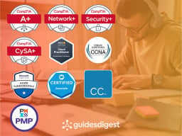 CompTIA and IT Exam Study Guide Training course logos