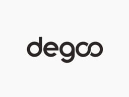 Degoo logo over a white background