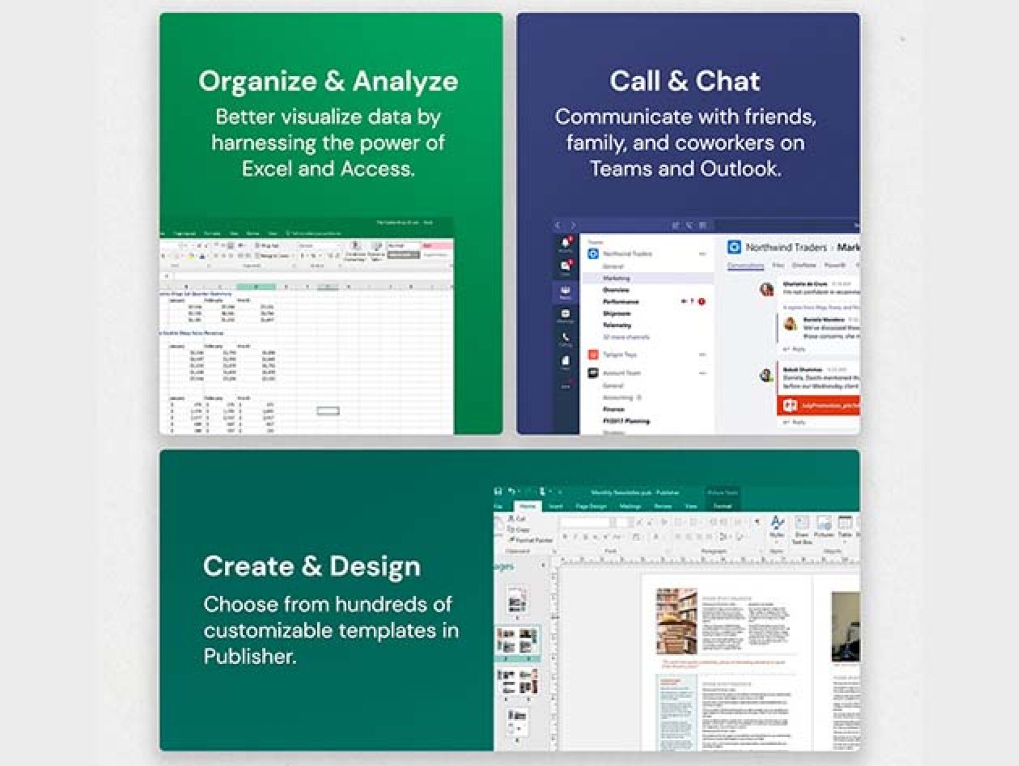 Microsoft Office apps graphic