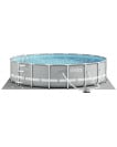 The INTEX Prism Frame Premium above-ground swimming pool overlaid on a white background