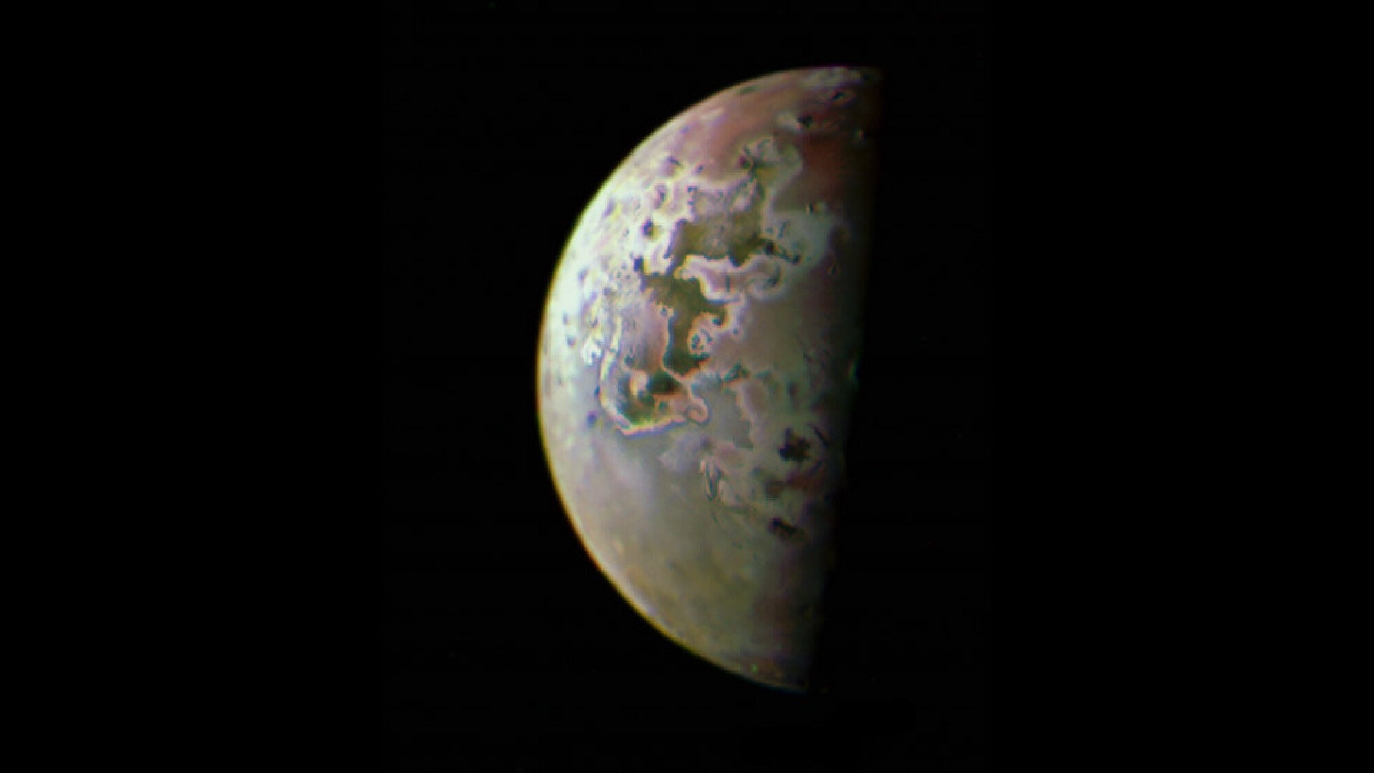 NASA's Juno spacecraft captured this close view of Io on its 53rd orbit around Jupiter.