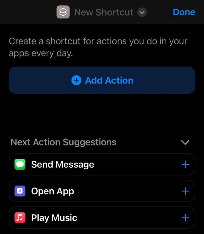 Shortscut option to Open App