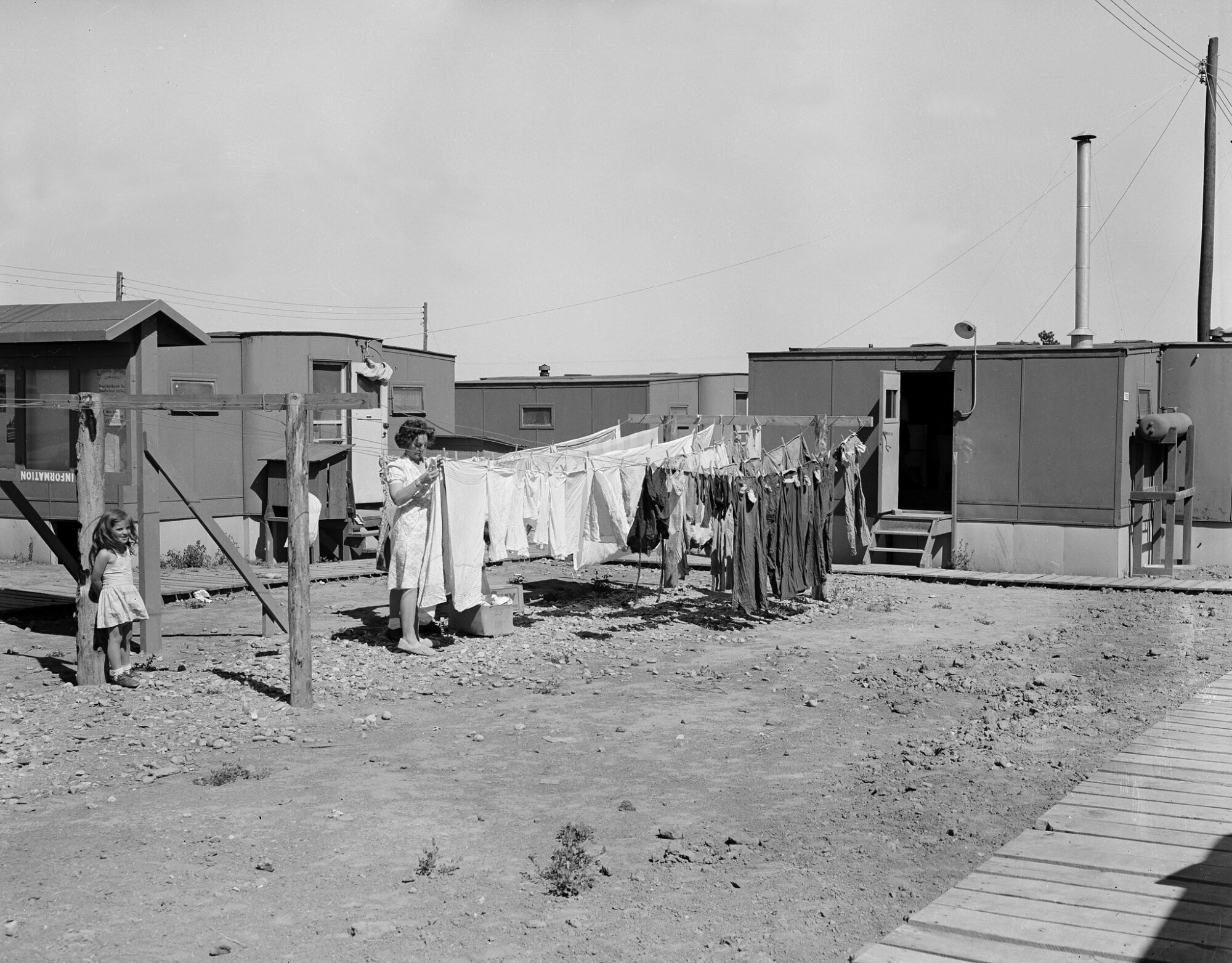 Daily life and spartan housing at the secretive Los Alamos site.
