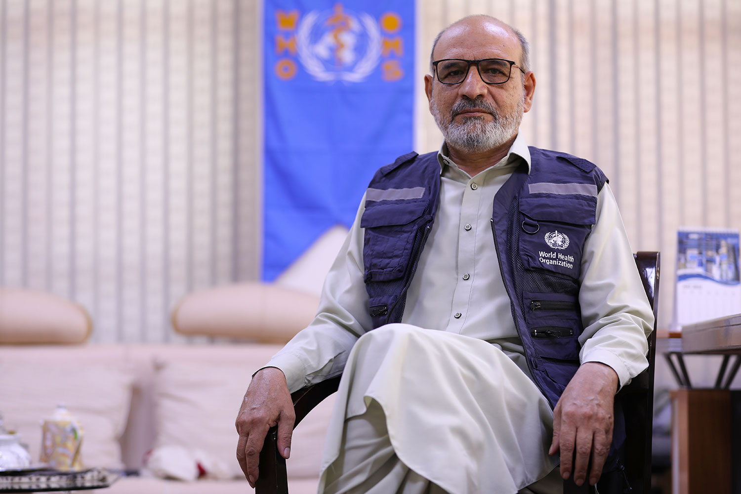 Dr Sayed Abo Bakar Rasooli, Health Emergencies Officer, and Incident Manager for Herat Earthquakes Emergency Response, WHO Afghanistan title=
