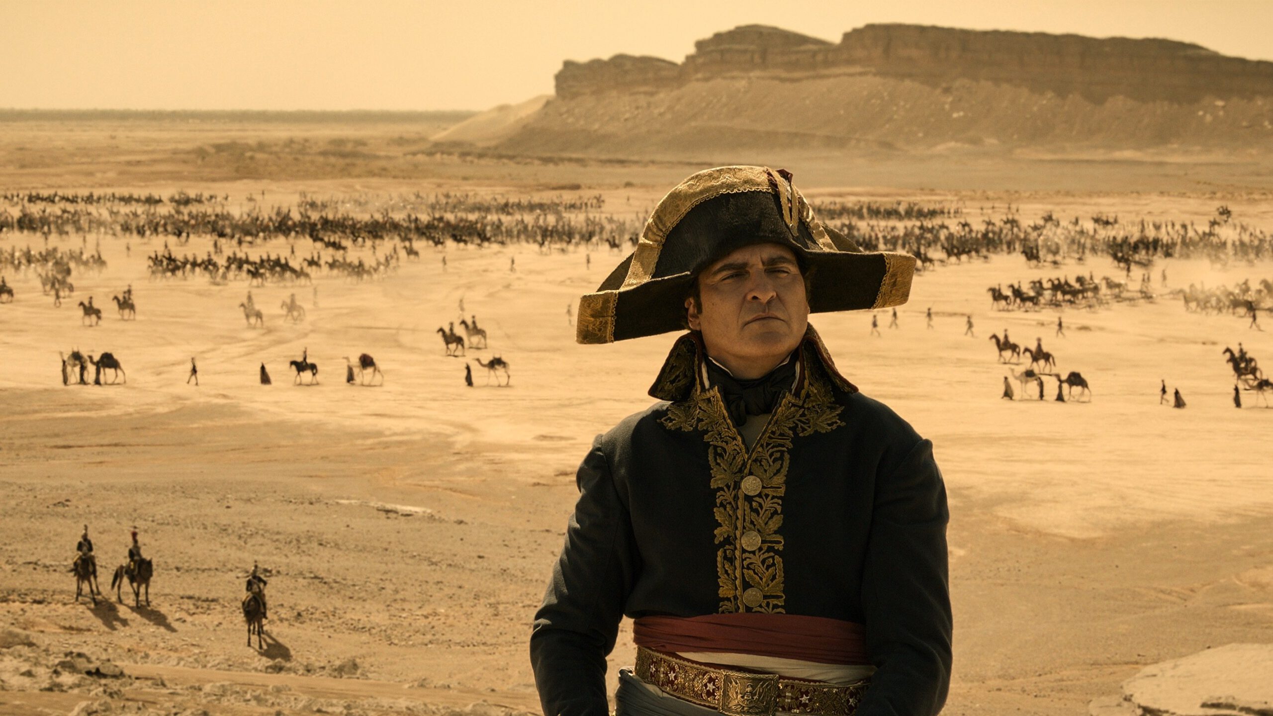 Joaquin Phoenix as Napoleon Bonaparte in Ridley Scott's 