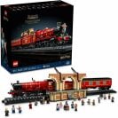 a lego harry potter hogwarts express train set on a white background