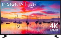 Insignia TV with harbor screensaver