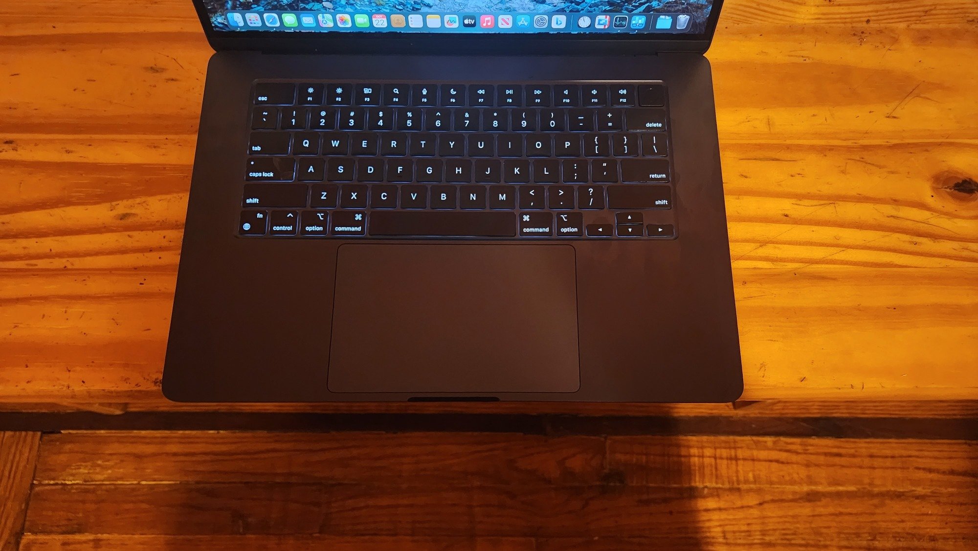 15-inch M2 MacBook Air on a bench