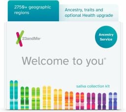 23andMe Ancestry Service box on white background