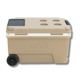 Icecove Mojave Desert Tan 6-Quart Wheeled Insulated Cart Cooler on white background
