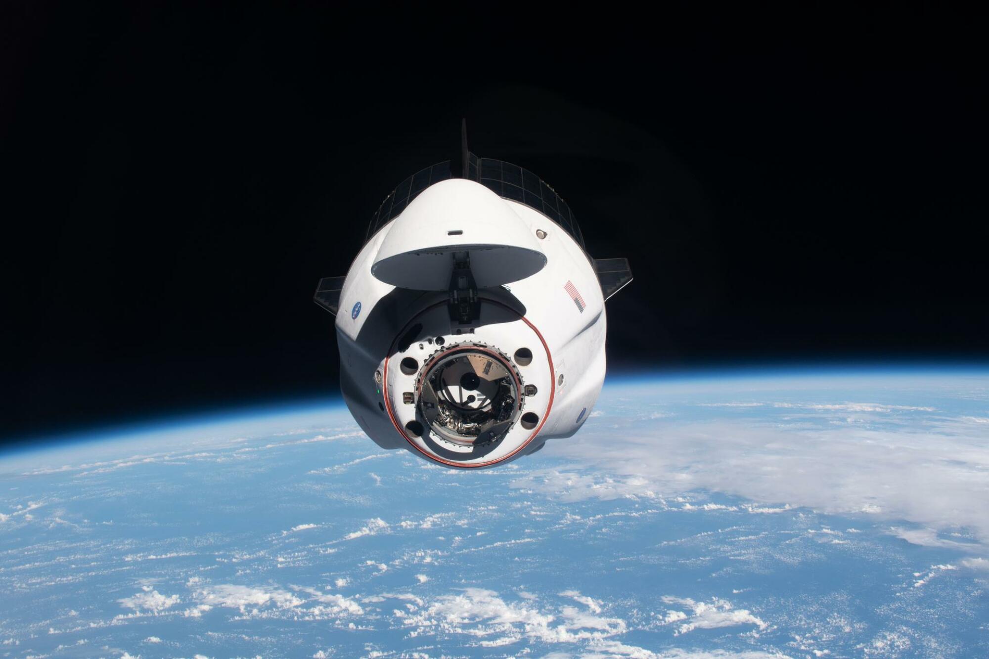 SpaceX Dragon approaching the International Space Station
