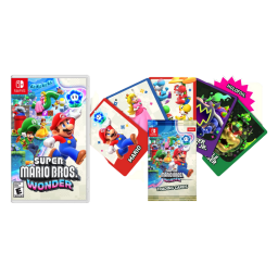 Super Mario Bros. Wonder + Exclusive Trading Card Pack Nintendo Switch
