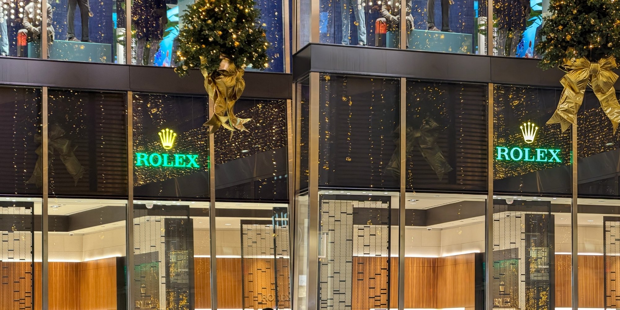 Rolex store sign near Hudson Yards