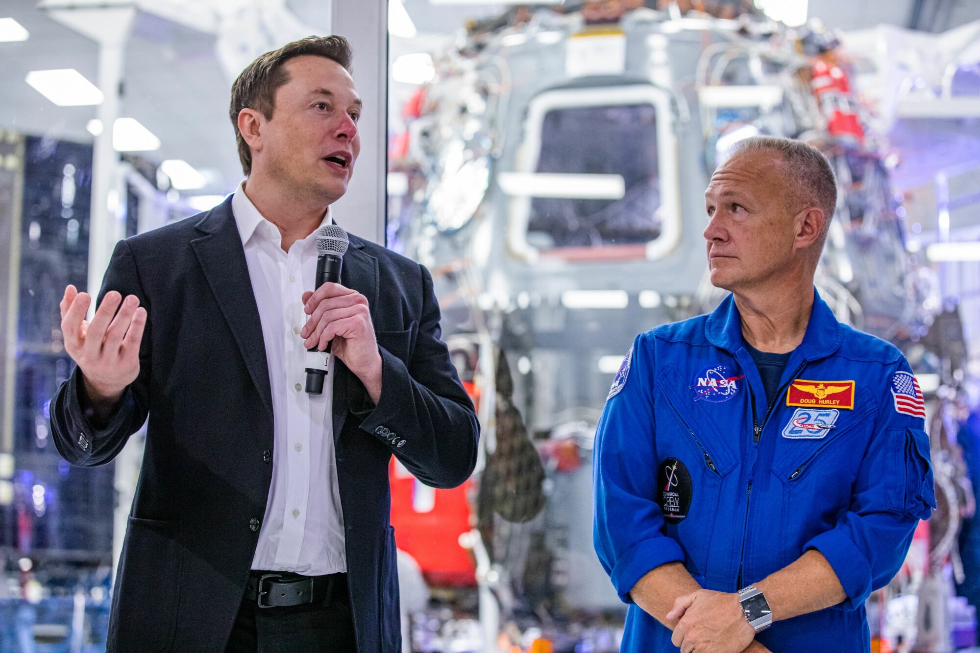 Elon Musk talking about SpaceX's Dragon crew capsule