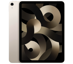 gold iPad with white background