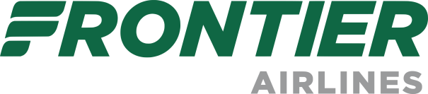 Frontier Airlines logo on white background