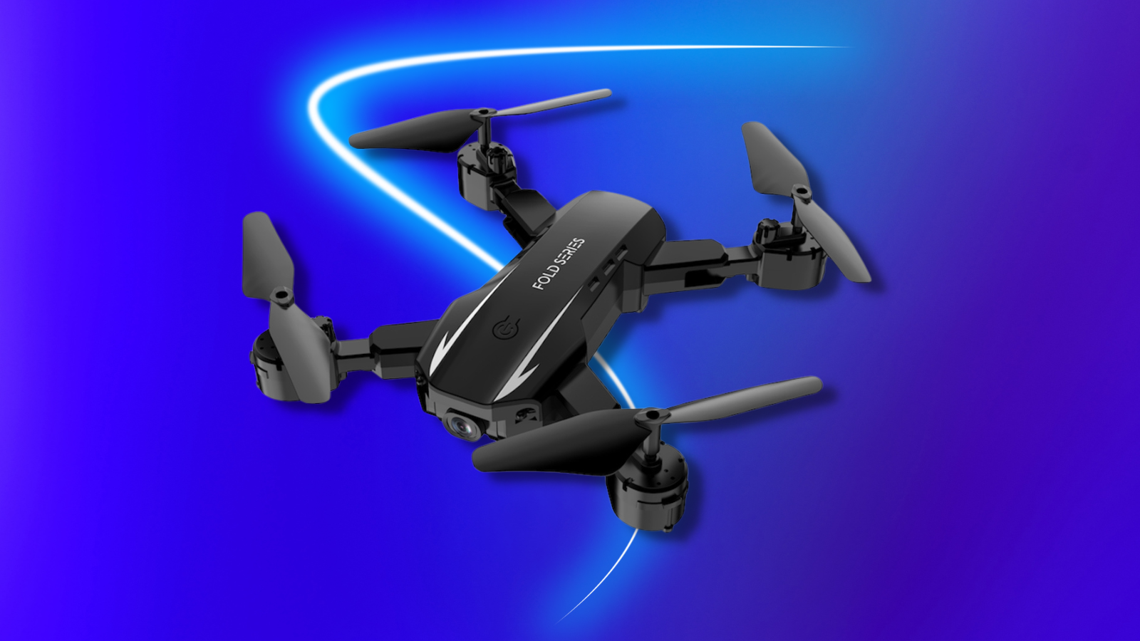 Ninja Dragons Blade X drone with blue background