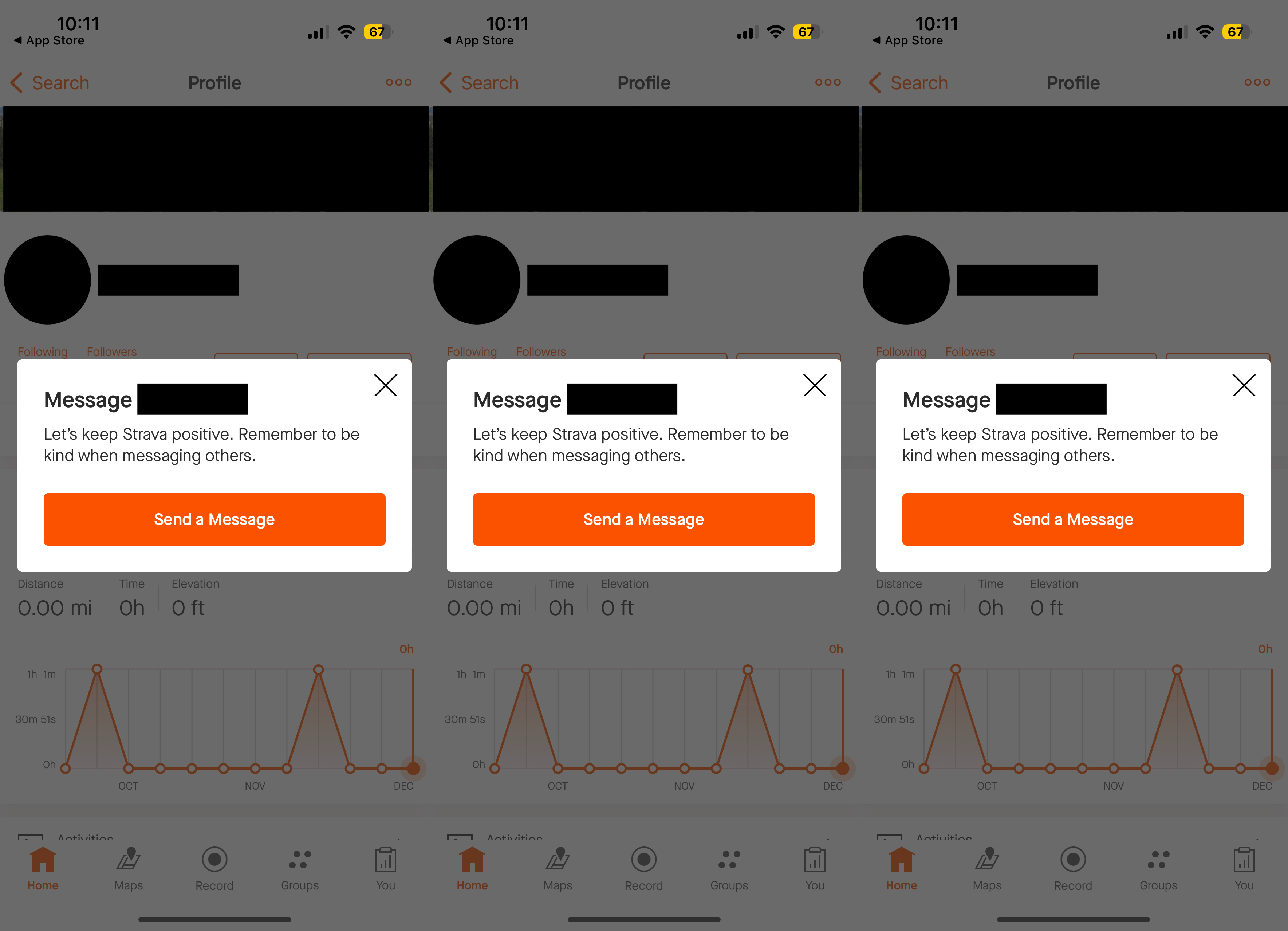 How to send messages on Strava