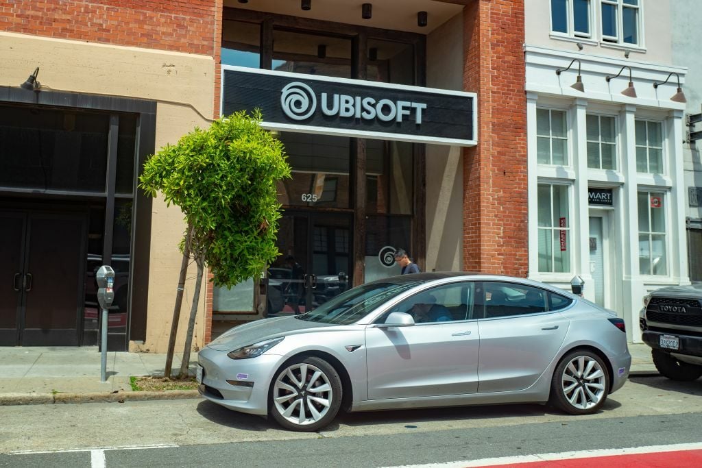 Ubisoft logo on office front