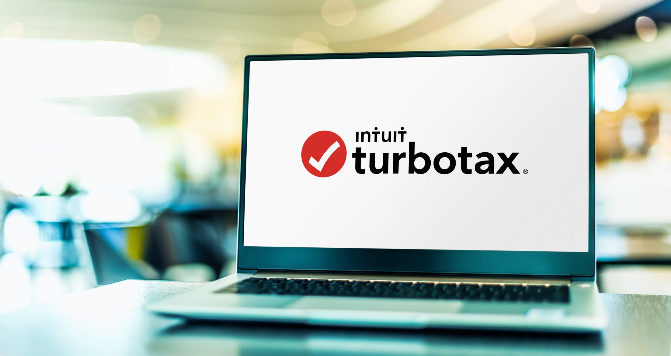 TurboTax on a laptop
