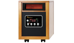 The Dr Infrared Heater Portable Space Heater in cherry has a retro look.
